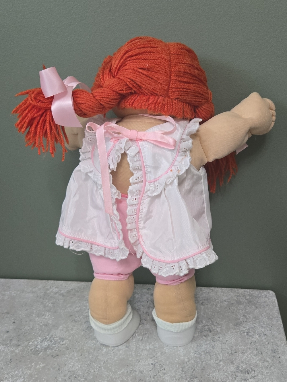 Vintage Cabbage Patch Doll with Red Hair and Green Eyes - Picture 3 of 8